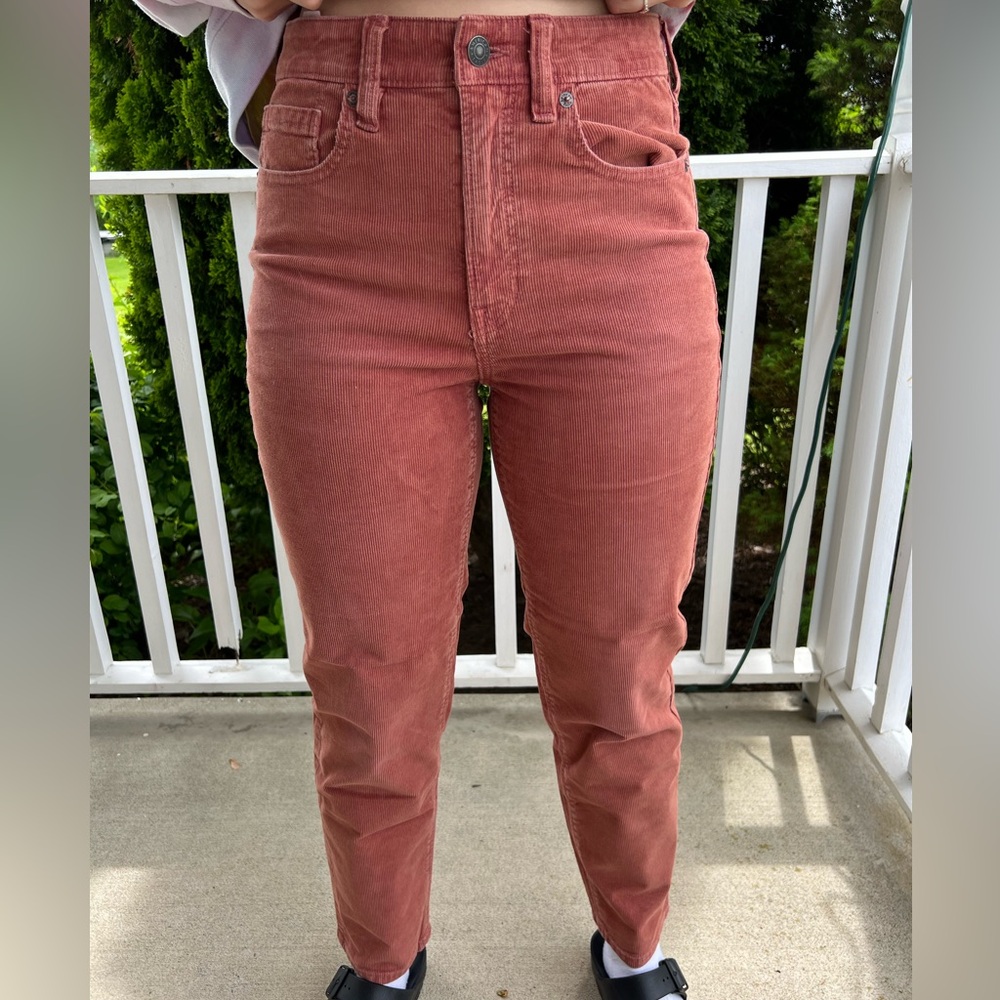 American Eagle Outfitters Mom Straight Leg Corduroy Pants
